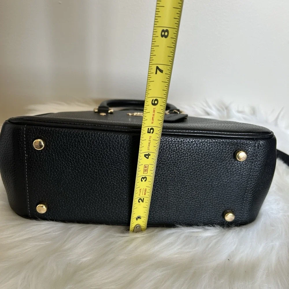 Coach Savannah Small Black Pebbled Leather Satchel Shoulder Bag Excellent - Picture 16 of 16